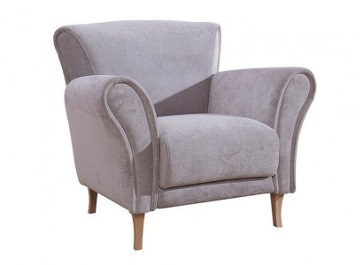 Sessel Stuhl Samt Lila Relax Lounge Sessel Weich Wohnzimmer Fernseh Sofa Couch